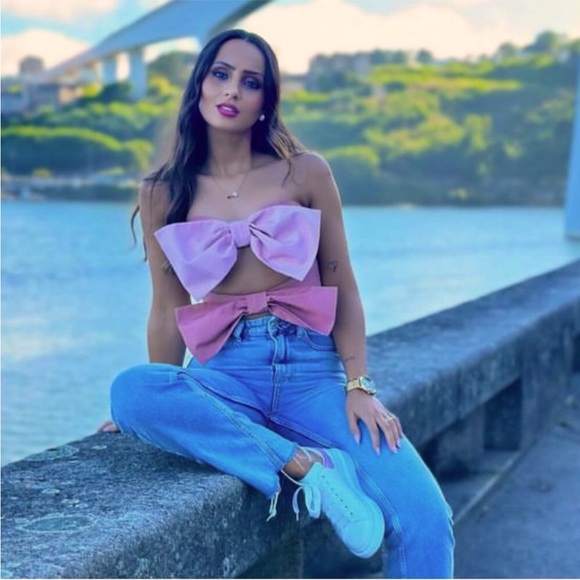 Zara Bow Taffeta Top NWT - Picture 6 of 16